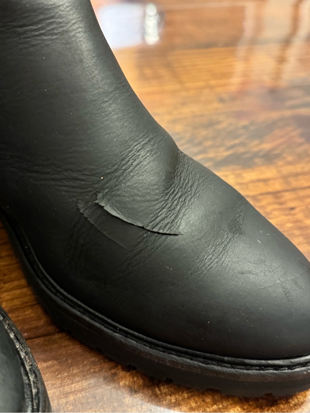 Thursday Boot Co Knockout Black Leather Chelsea Boots Women’s 8.5 - Picture 2 of 11